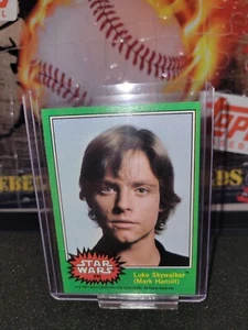 1977 Star Wars Topps Card #235 - Series 4 (Green) Luke Skywalker - Picture 1 of 1