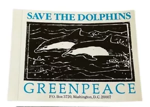 GREENPEACE STICKER DECAL VINTAGE 1980's 1990's EARTH DAY RARE Variety YOU CHOOSE - Picture 1 of 19