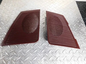 1988-1994 GMC Chevy Pickup Truck Suburban Yukon Red Speaker Grills PAIR - Picture 1 of 13
