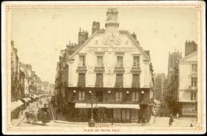 DIEPPE-PLACE DU PUITS SALE-Photo Format Cabinet fin XIX - Picture 1 of 1