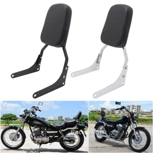 Black Chrome Rear Passenger Backrest Sissy Bar For Honda Rebel 250 CMX250 CA250 - Picture 1 of 15