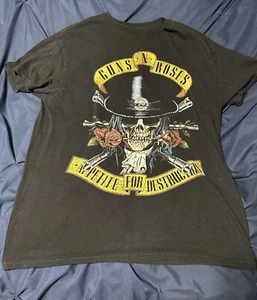 Guns N Roses Music Men’s Small Black Logo Short Sleeve Vintage S T Shirt - Picture 1 of 2
