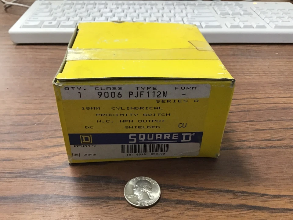 Square D 9006 PJF112N 18MM Cylindrical Proximity Switch (TA18MS) - Image 1 of 3