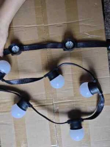 E27 festoon lights waterproof cable for party lights bulb socket flat cable 15m - Picture 1 of 4