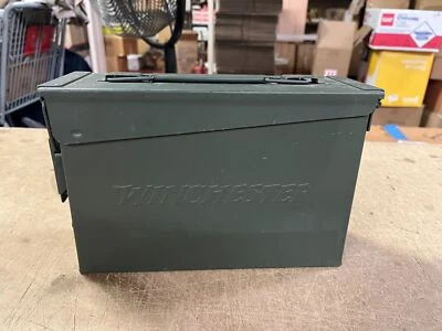Caixa de munição Winchester muito boa qualidade - M19A1 caixa de munição de metal - Imagem 1 de 4
