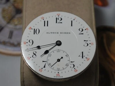 Movimiento Reloj Bolsillo Vintage Suizo BUREN 16s 23J --Para Piezas Foto 1 de 4