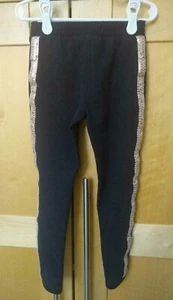 Lot of 2 Cat & Jack/Children's Place Girl's Black w/Gold Side Stripe Pants 5T - Picture 1 of 6