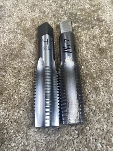 GTD 1-14 NC HS GH4 Straight 4 Flute Tapered Plug Thread Bottom Tap USA (2 PCS) - Picture 1 of 8