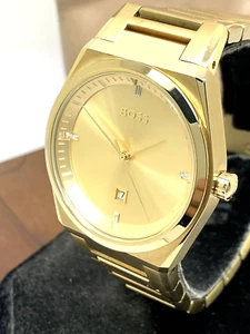 Hugo Boss Women's Watch 1502672 Steer Quartz Gold Stainless Steel 36mm - Picture 1 of 13