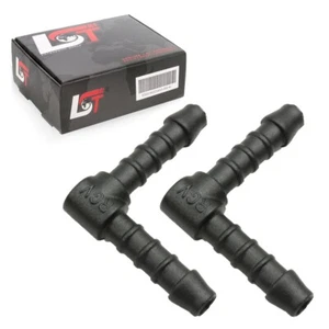 2x L-Stück Winkel Verbinder für Rohr und Schlauchverbindungen Ø 5 mm - Picture 1 of 3