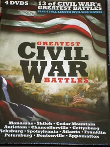 Greatest Civil War Battles 4 Disc DVD Set Documentaries Movies Factory Sealed - Picture 1 of 2