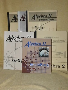 ABeka Algebra 2,1st Ed.Student text,Solution Key,Test Key&Solutions 1987 - Picture 1 of 12