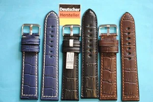 Uhrenarmband 24mm XL überlanges Premium Kroko Style Uhrband / 14 - Picture 1 of 4
