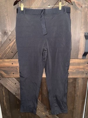 Athleta Trekkie Belted Pant Pants Black Womens Athletic Commuter Pant Size 14 - Image 1 of 4