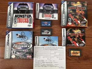 Hot Wheels World Race Mat Hoffman BMX Monster Trucks Game Boy Advance GBA Lot - Bild 1 von 10