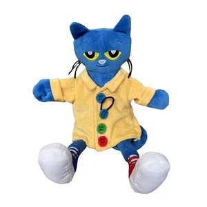 Juguete de peluche marioneta de mano Pete el gato lindo personaje de gato azul para niños regalos especiales - Imagen 1 de 7