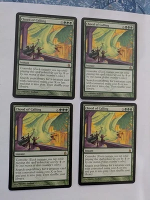 4 Chord of Calling Ravnica MTG NM Free shipping with tracking - Image 1 of 2