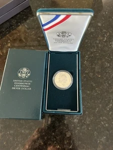 1990 Eisenhower Centennial Silver Dollar Proof w/ Box U.S. Mint Commemorative - Picture 1 of 2