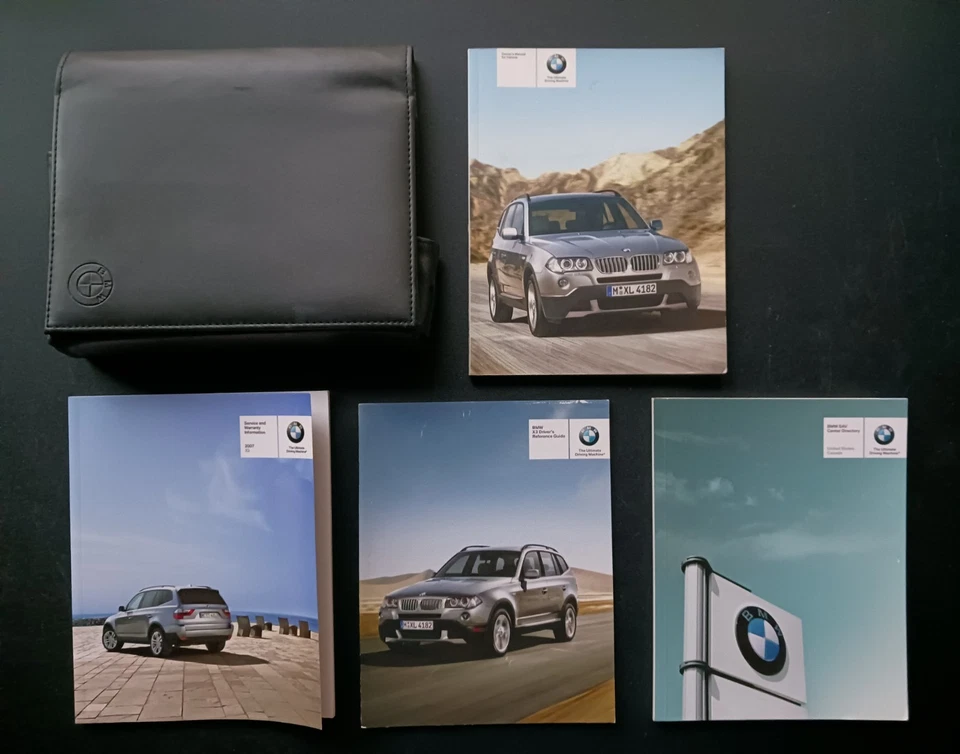 BMW X 3 2007 juego de guía manual del propietario con estuche Foto 1 de 4