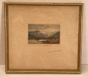 Holy Loch by Claude Hamilton Rowbotham, (1864-1949) Aquatint - Picture 1 of 3