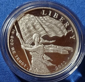 2012 P Star-Spangled Banner PROOF Silver Dollar US Mint $1 Coin Box and COA - Picture 1 of 4