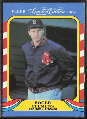Roger Clemens 1987 Fleer Limited Edition #9 Boston Red Sox - Image 1 of 2