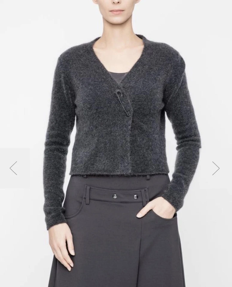 Cardigã Designer Sarah Pacini Mohair Lã Merino (Borgonha), Feminino Pequeno  - Imagem 1 de 4