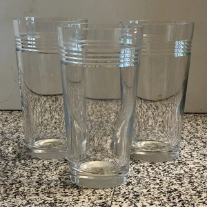 Ralph Lauren Highball Tumblers BENTLEY Crystal Glassware Set of 3. Discont - Picture 1 of 9