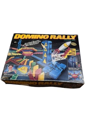 vintage Pressman game Domino Rally chain reaction stunts Fun - Image 1 of 4