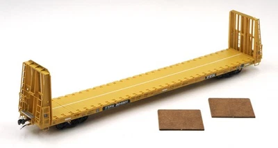 ExactRail Platinum HO TTX Trenton Works 67'-11" Bulkhead Flat Car TTPX #804901 - Image 1 of 4