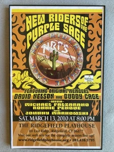 New Riders Of The Purple Sage signed autographed Poster 11"x 17" 2010 Framed - Picture 1 of 9