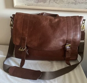 Rag & Bone Large Brown Leather Crossbody Messenger bag - Bild 1 von 16