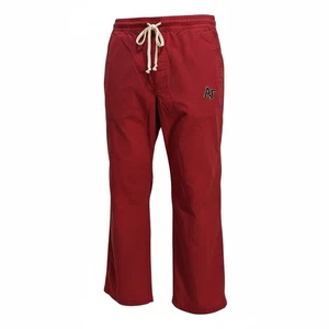 Abercrombie Fitch AF Red Drawstring Lounge Pajama Pants Mens Size L Casual - Picture 1 of 11