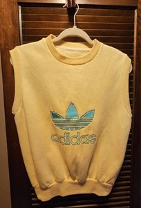Vintage Adidas Yellow Sleeveless Top - Picture 1 of 7