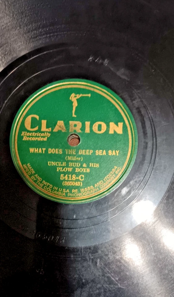 Uncle Bud & Plow Boys WHAT DOES THE DEEP SEA SAY / TWENTY ONE YEARS VG+ - Image 1 of 2