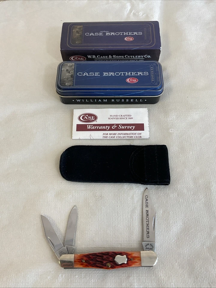 Case Brothers Knife 2004 Whittler 6383 WH SS Chestnut Bone Excellent - Image 1 of 4