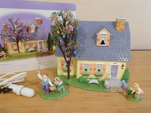 Dept 56 Snow Village Easter - Happy Easter House - 3 Pc Set - #56.55090 - MIB - Picture 1 of 1