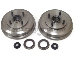 Ford Fusion 2002-2012 2 tambores de freno traseros + 2 cojinetes de rueda instalados + 2 anillos ABS - Imagen 1 de 1