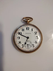 1920 Hamilton Railroad Grade 992 16s 21J DS Dial OF Pocket Watch S/N - 1708622 - Picture 1 of 9