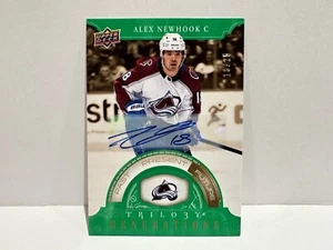 2022-23 Upper Deck Trilogy Generations Alex Newhook Auto 18/25 JERSEY NUMBER NHL - Picture 1 of 13