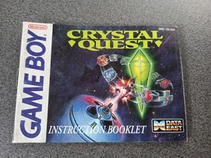 NOTICE SEULE ONLY INSTRUCTION BOOKLET CRYSTAL QUEST NINTENDO GAME BOY 1991 USA - Picture 1 of 7