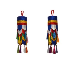 1 Paar fünffarbige Banner tibetisch buddhistisch Tempel taoistisch - Bild 1 von 3