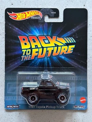 2022 Hot Wheels Premium BACK TO THE FUTURE 1987 TOYOTA PICKUP TRUCK Real Riders - Image 1 of 3