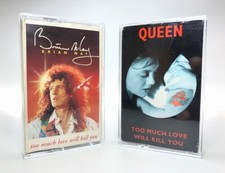 Queen & Brian May TOO MUCH LOVE WILL KILL YOU 2x Vintage Cassette Singles