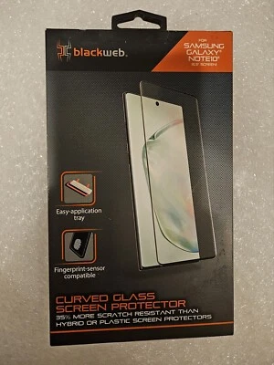 NUEVO PROTECTOR PANTALLA CRISTAL CURVO BLACKWEB SAMSUNG GALAXY NOTE 10  Foto 1 de 2