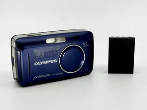 Cámara digital Olympus Mju 500 5,0 MP - azul - probada - Imagen 1 de 12