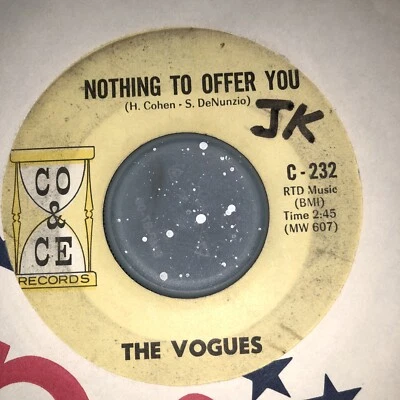 The Vogues – Five O'Clock World / Nothing To Offer You  45 RPM Record 7" S3 - Image 1 of 2