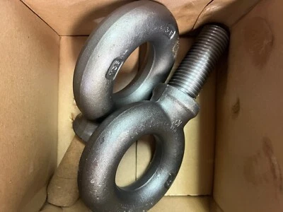 2-Pack KEN FORGING Machinery Eye Bolt Steel, M36x4 Thread Size, 89 mm 3XTE2