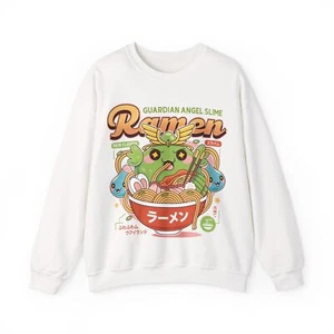 Ramuramu Valley Ramen Crewneck Sweatshirt. Maplestory Video Game. Slime. Yeti. - Picture 1 of 23
