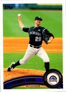 2011 Topps #230 Aaron Cook Factory Set Red Border VG - Picture 1 of 2